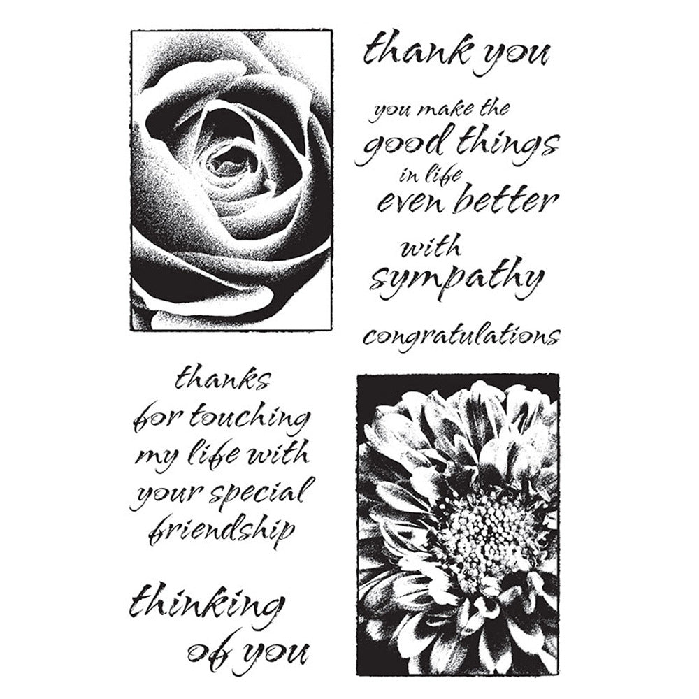 Rose Pattern Clear Stamps