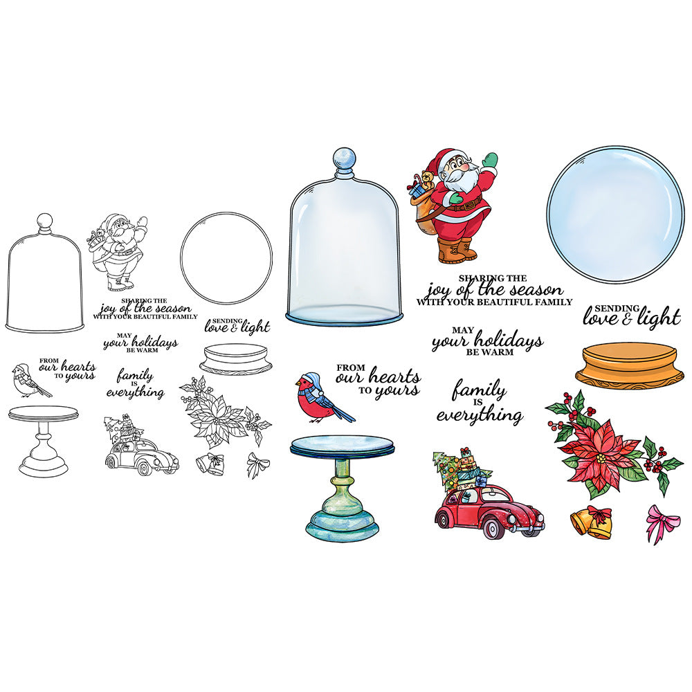 Christmas Crystal Ball Dies & Stamps Set