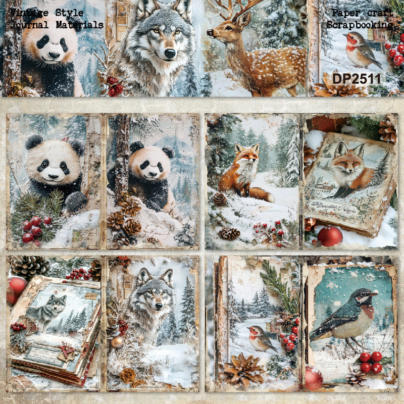 A5 Animal Series Journal Scrapbook Paper