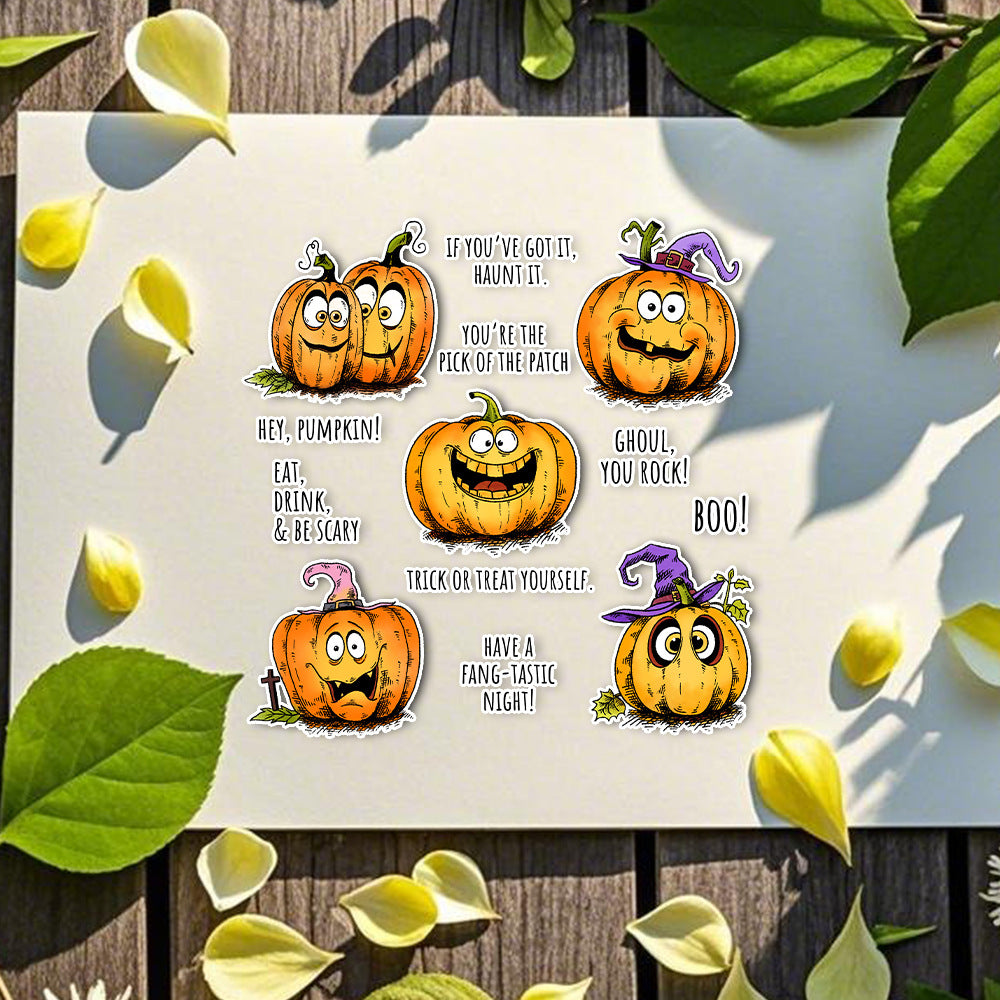 Halloween Pumpkin Dies & Stamps Set
