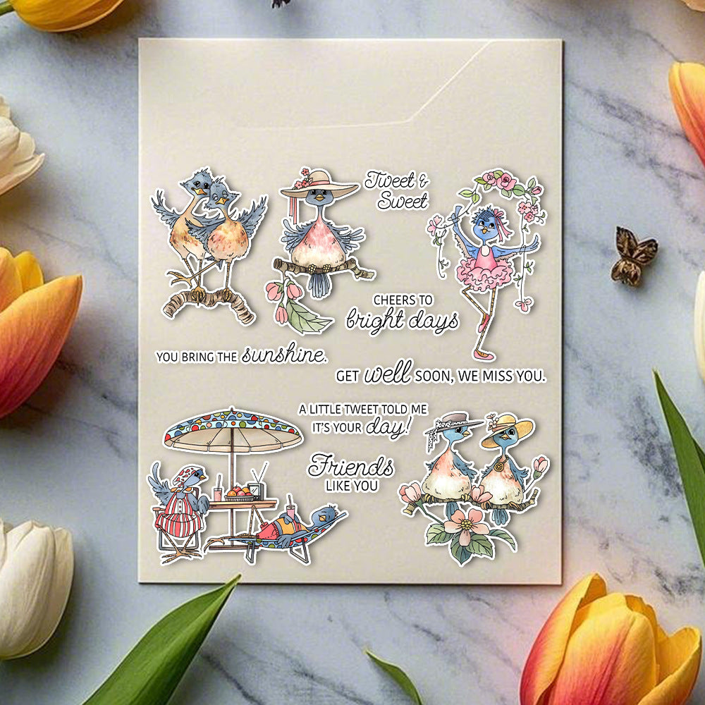 Happy Birds Dies & Stamps Set