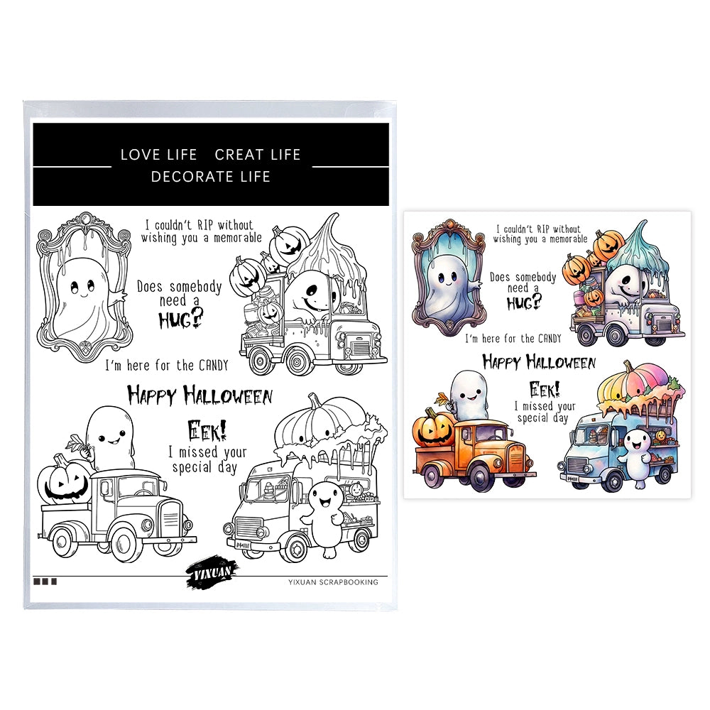 Halloween Spooky Pumpkin Dies & Stamps Set