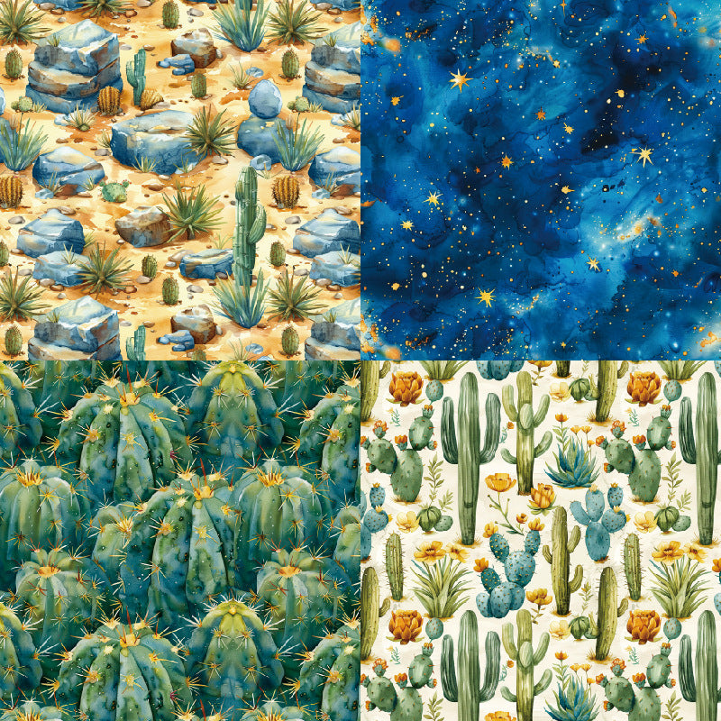 24PCS 6" Desert Scrapbook Paper & Cardstock