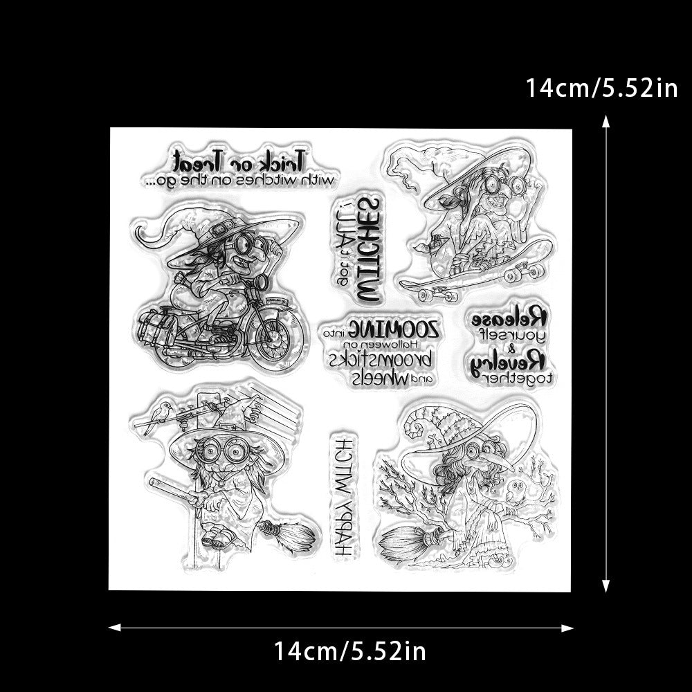 Halloween Witch Dies & Stamps Set