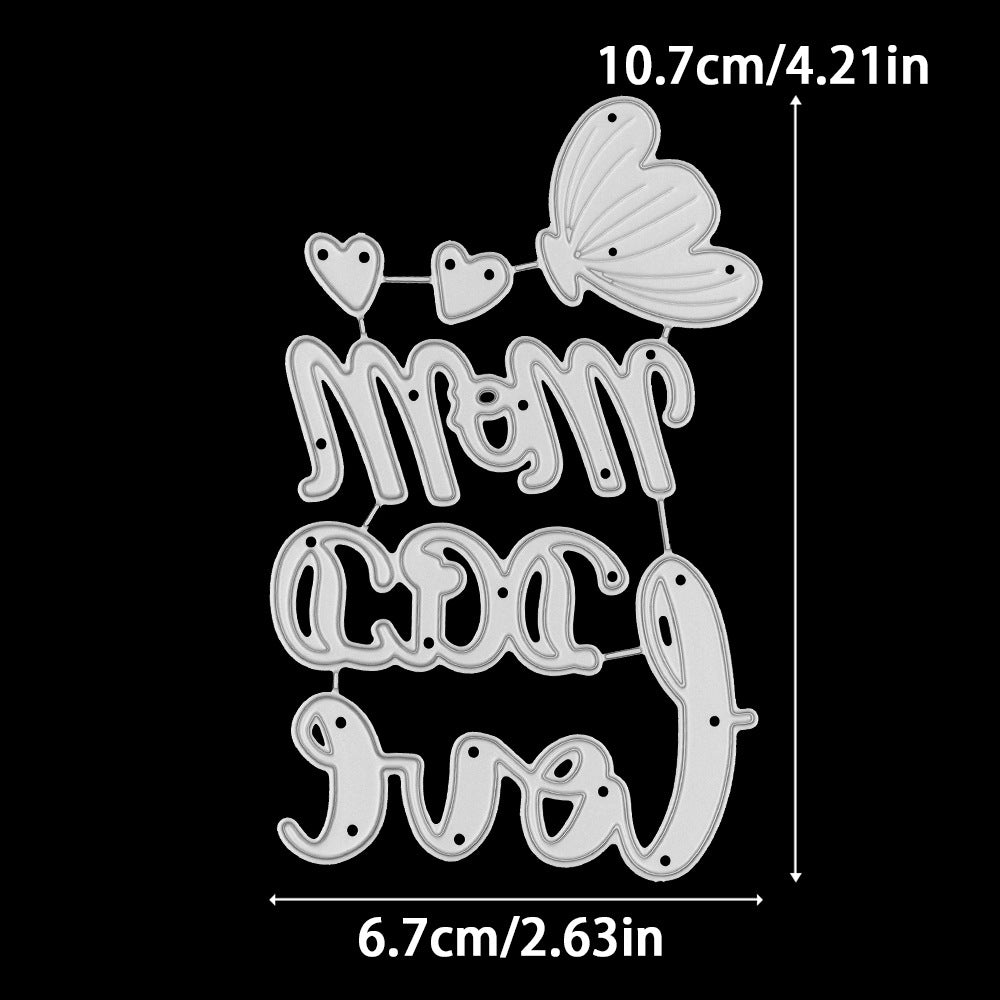 Mother's Day Letters Metal Cutting Dies