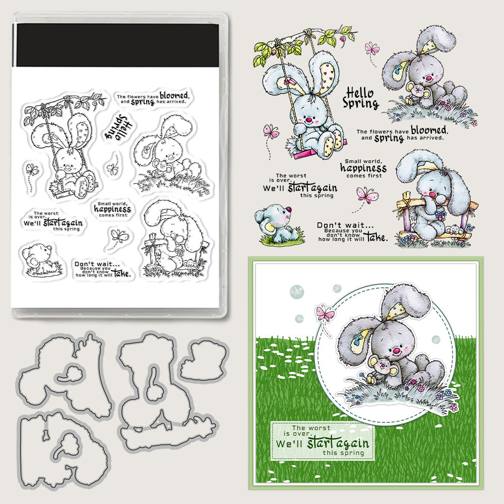 Spring Bunny Dies & Stamps Set
