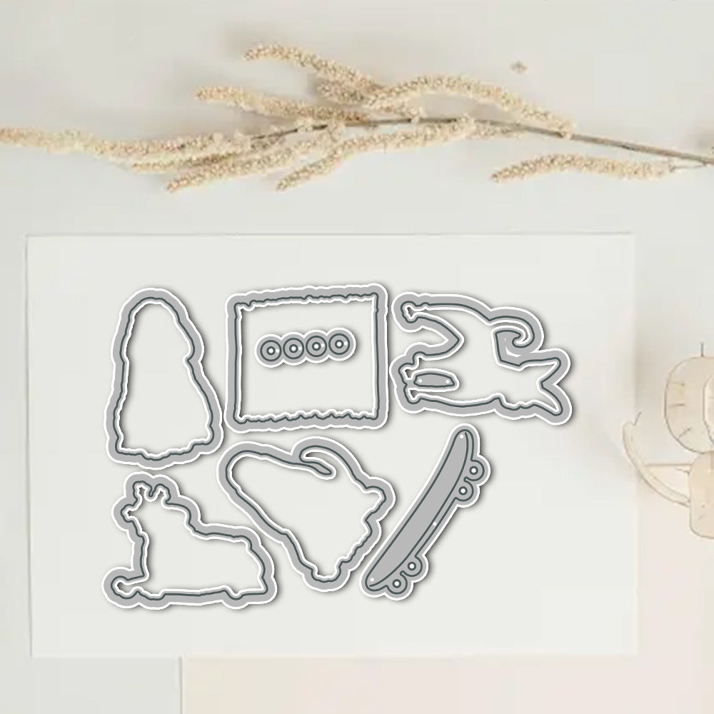 Cute Puppy Dies & Stamps Set