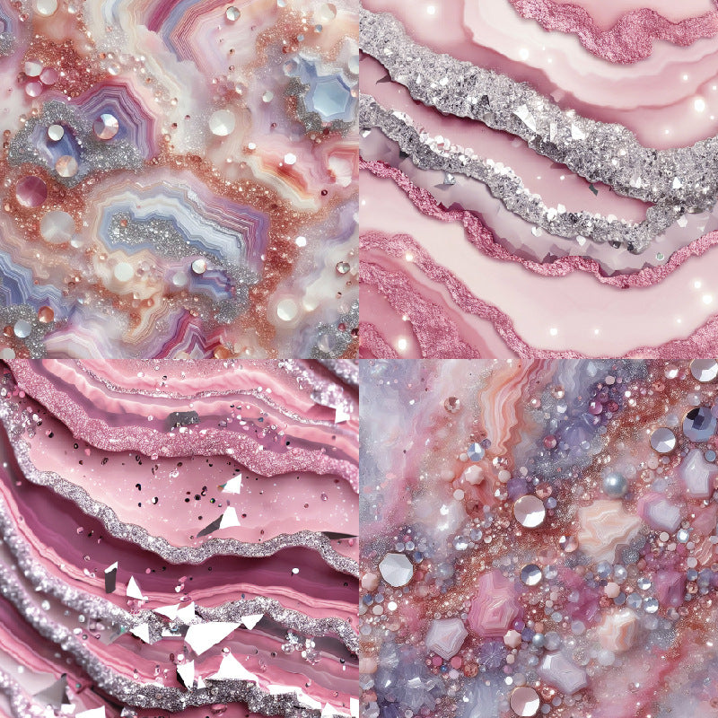 24PCS 6" Pink Quartz Scrapbook Paper & Cardstock