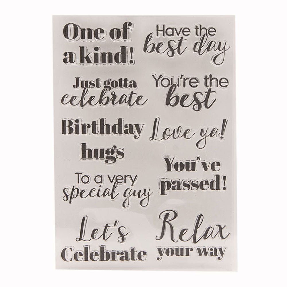 Blessing Words Clear Stamps