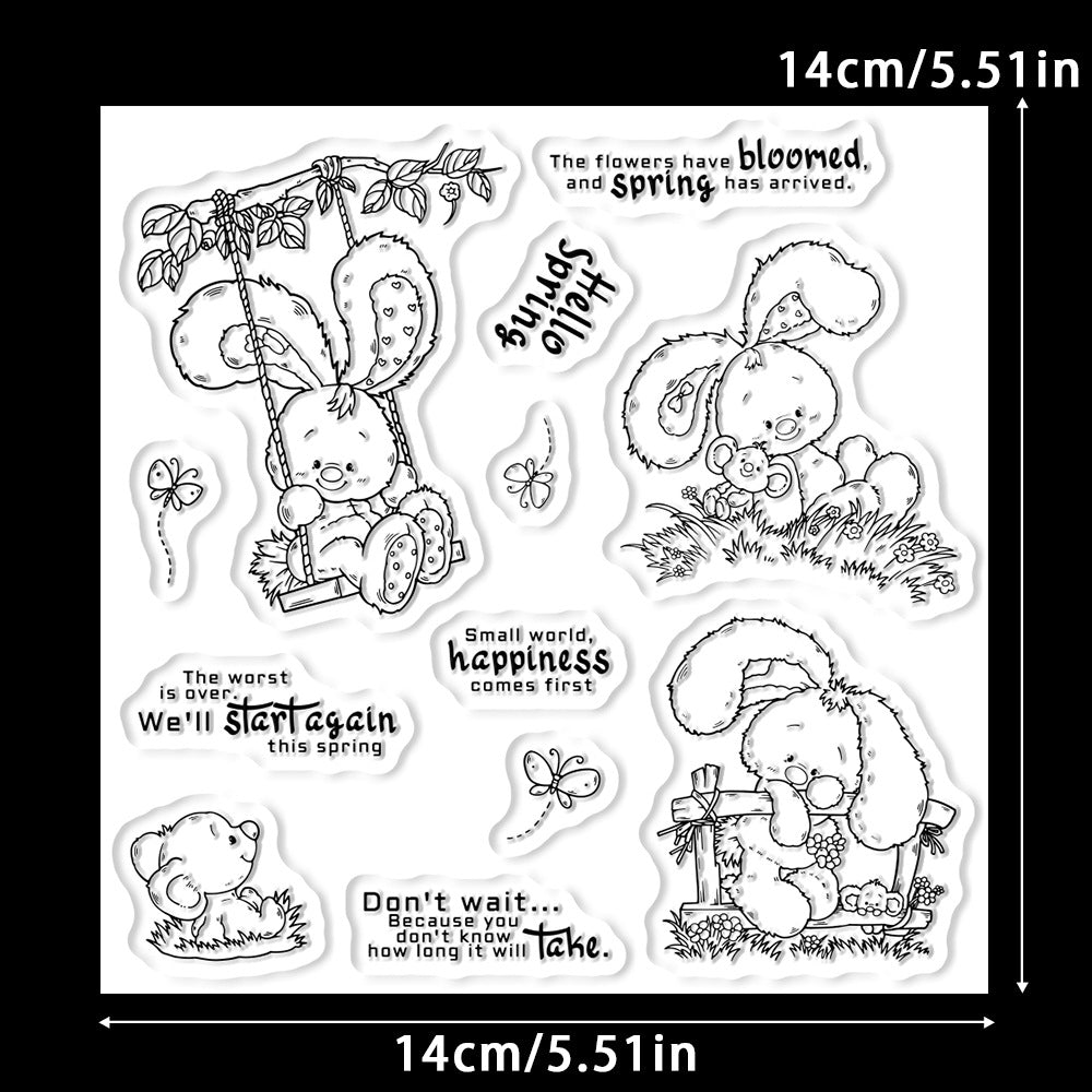 Spring Bunny Dies & Stamps Set