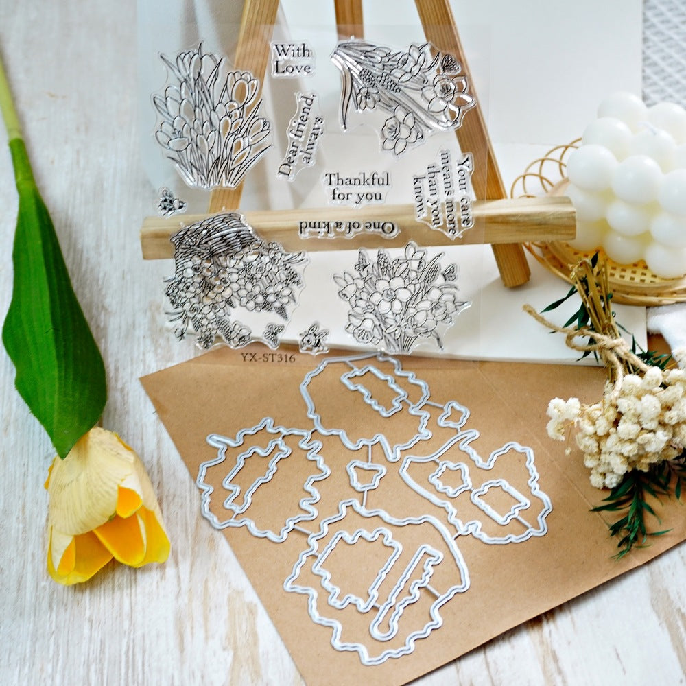 Colorful Bouquet Dies & Stamps Set