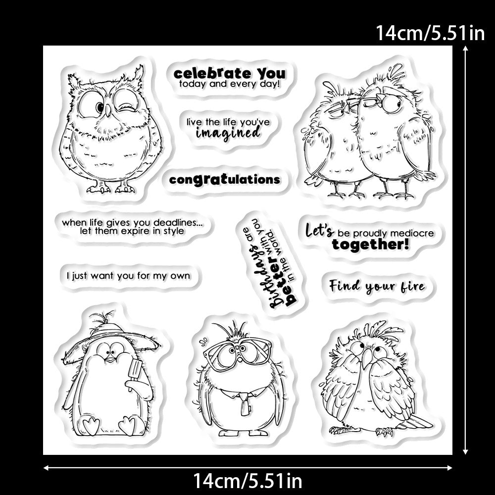 Funny Bird Friendship Dies & Stamps Set
