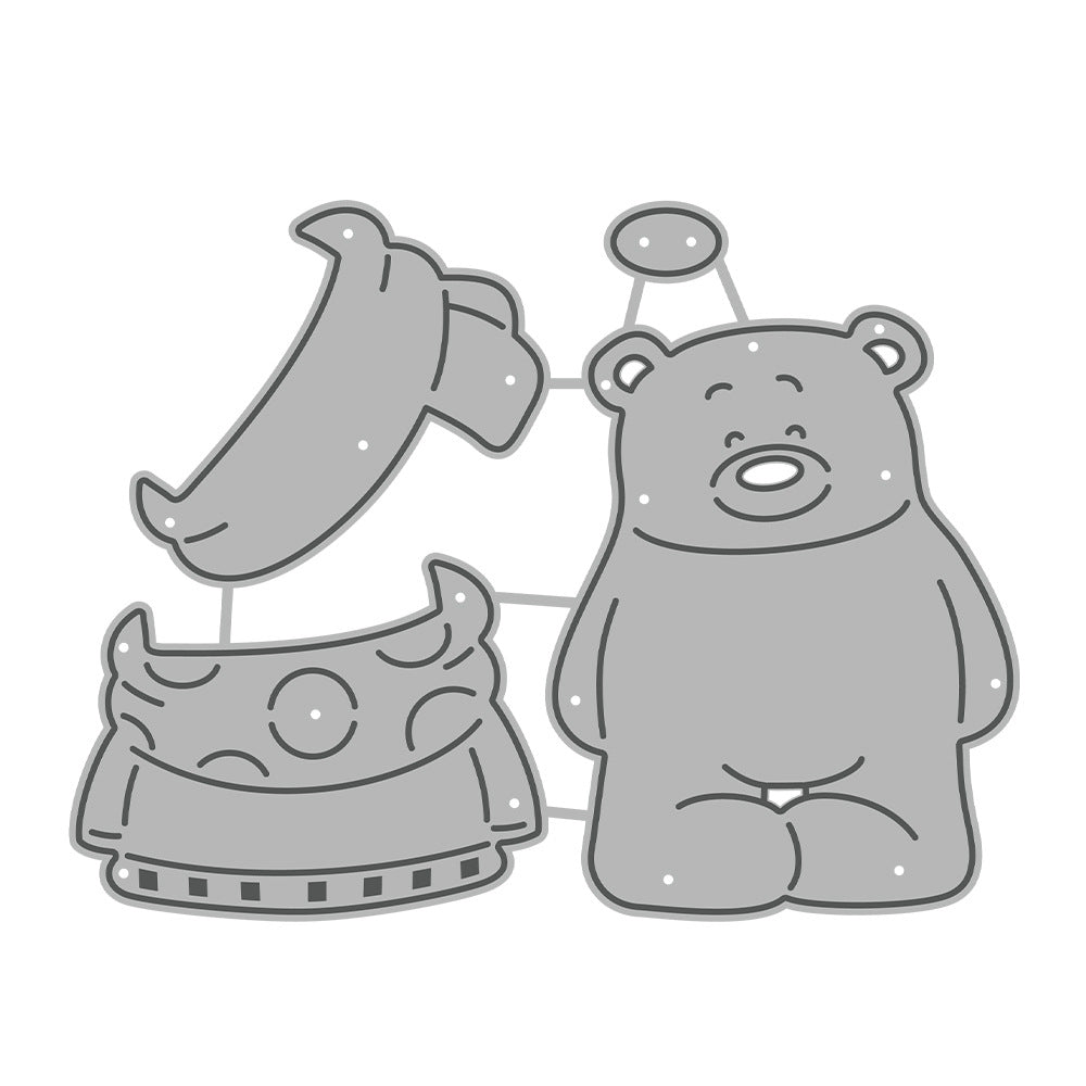 Christmas Bear Metal Cutting Dies