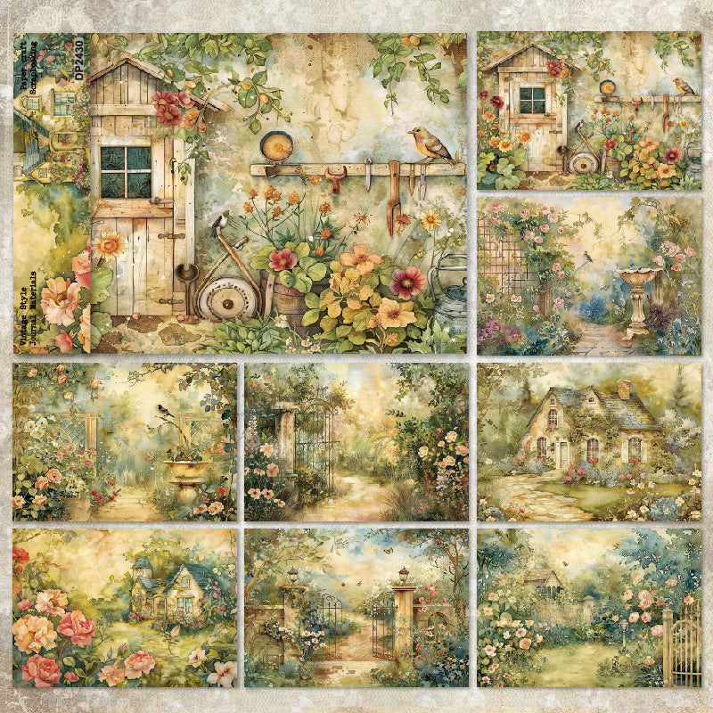 A5 Beautiful Homes DIY Scrapbook Paper