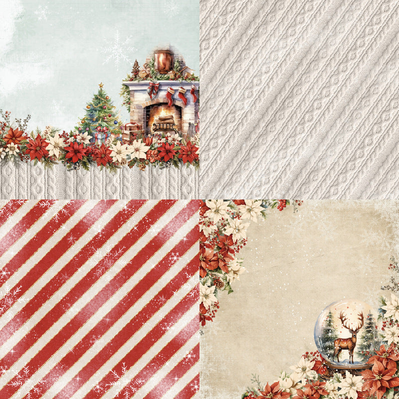 24PCS 6" Wintry Scrapbook Paper & Cardstock