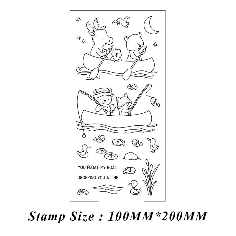 Animal Fishing Boating Dies & Stamps Set