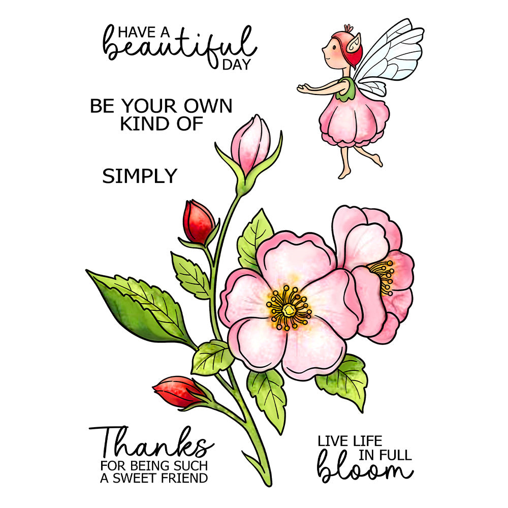 Flower Fairy Dies & Stamps Set
