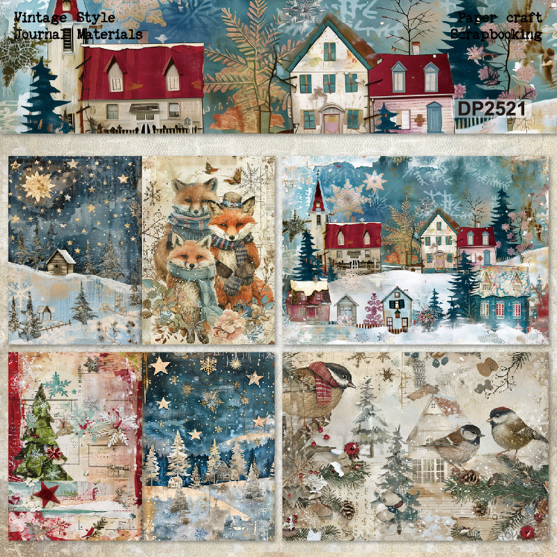 A5 Christmas Theme Journal Scrapbook Paper