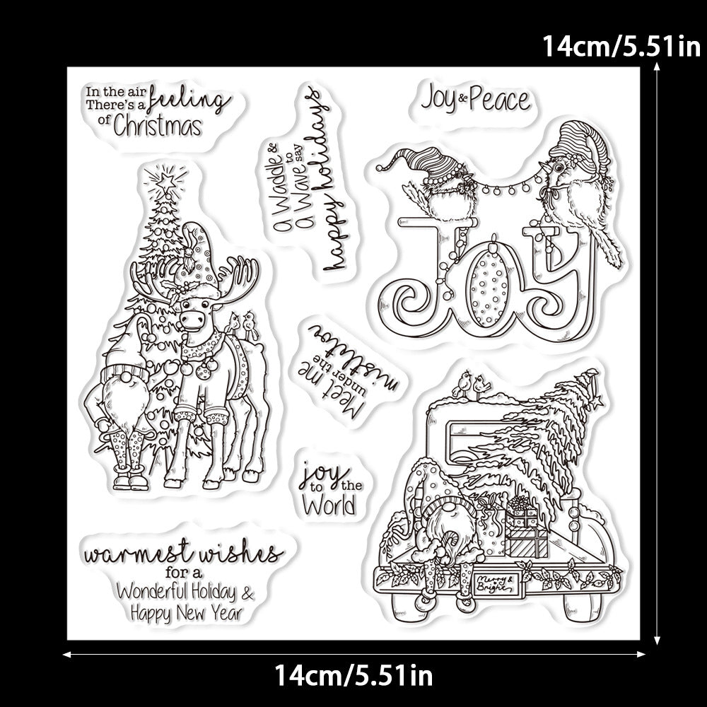 Christmas Theme Dies & Stamps Set