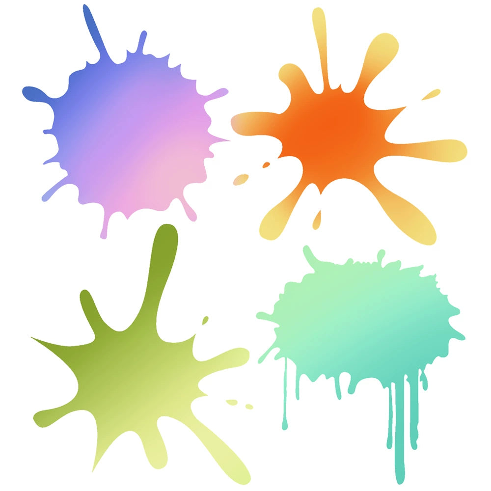 Paint Splash DIY Hollow Stencil
