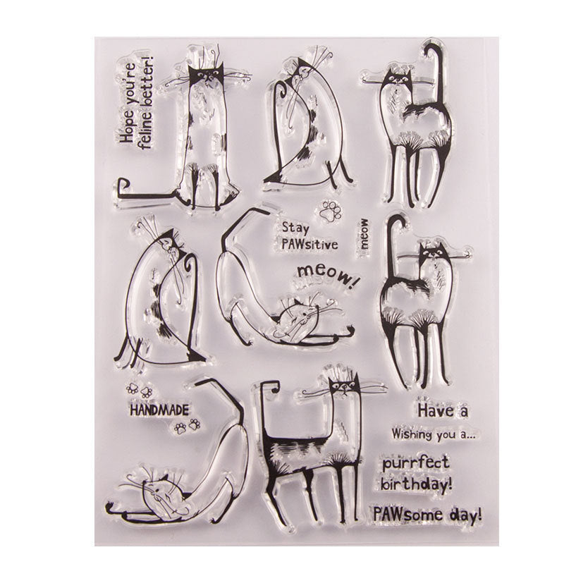 Different Cats Clear Stamps