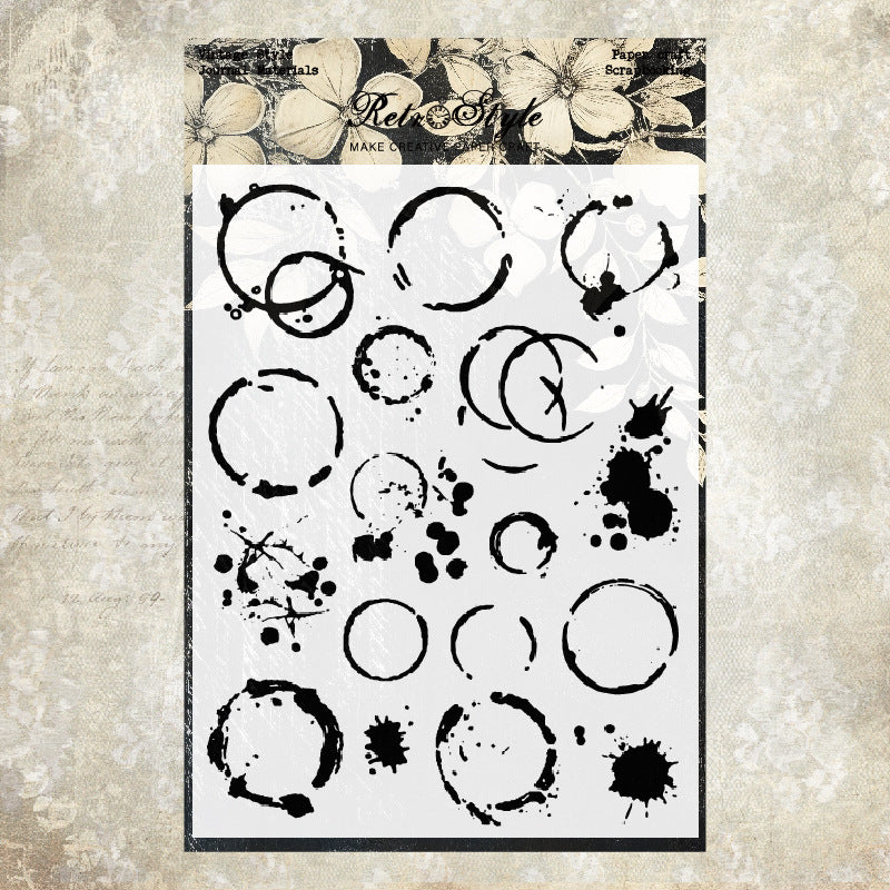 Retro Pattern DIY Scrapbook Clear Stamps