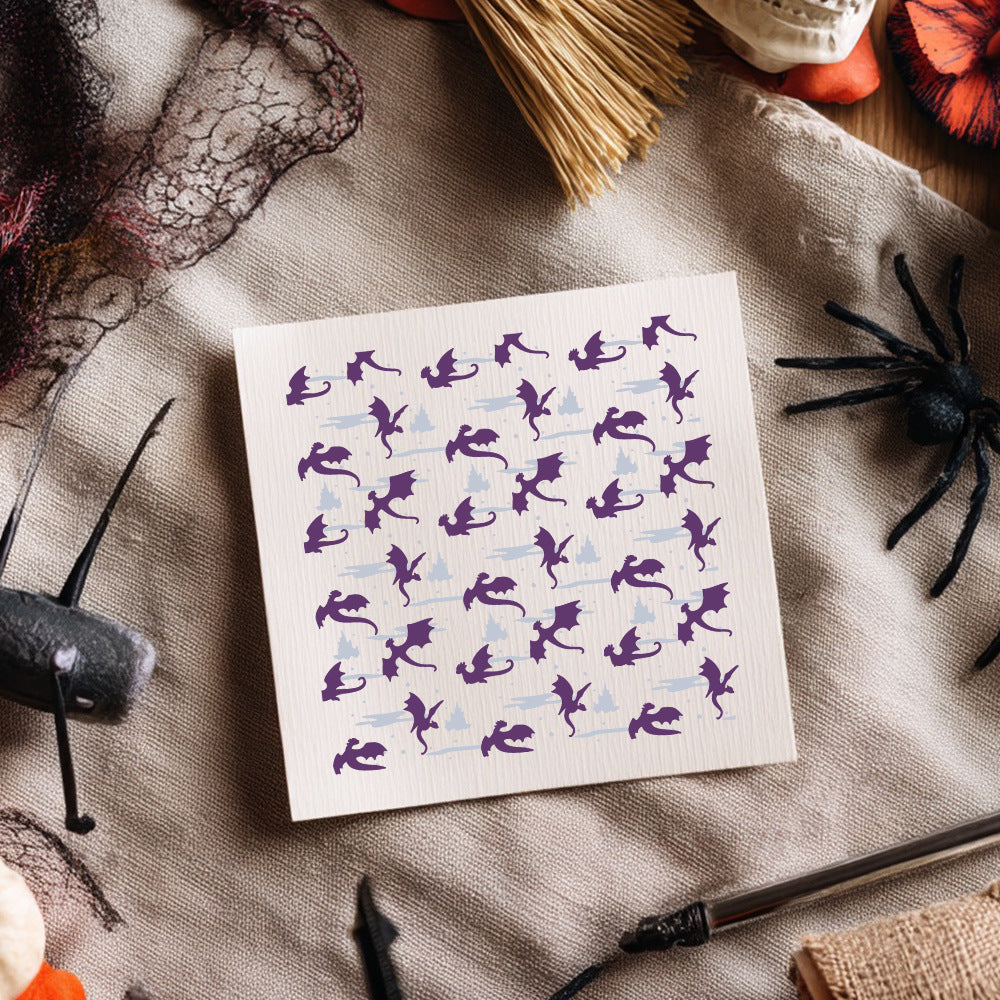 2 PCS Pterosaur Pattern DIY Painting Hollow Stencil
