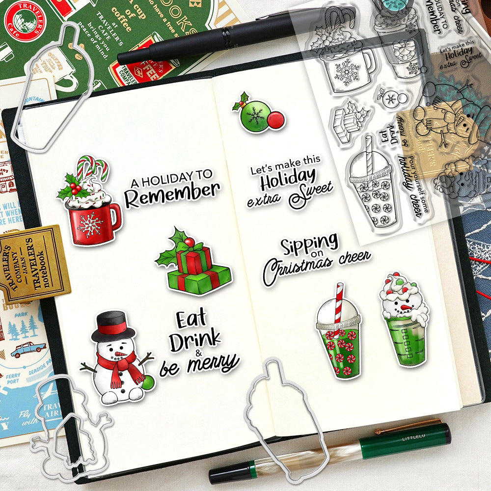 Christmas Snowman Dies & Stamps Set