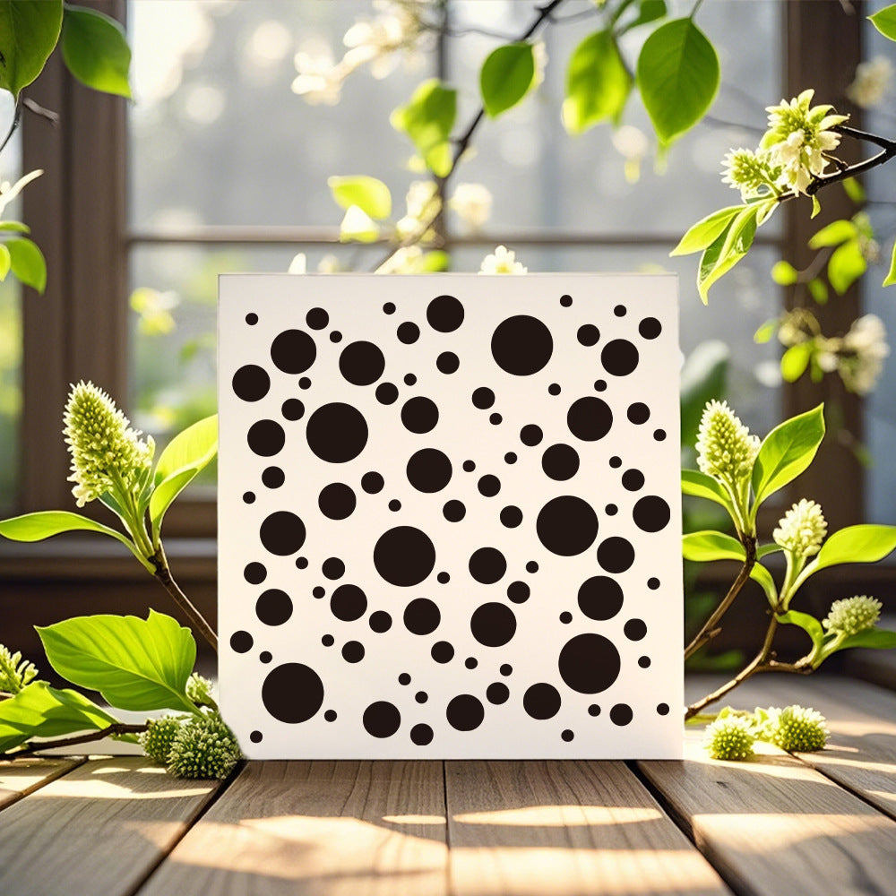 Polka Dot Background DIY Painting Hollow Stencil