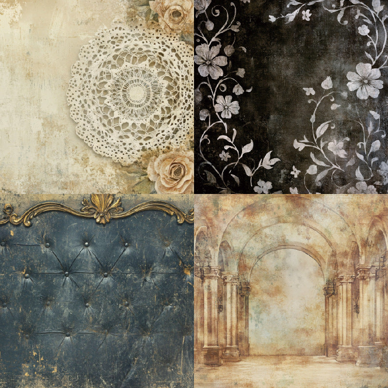 24PCS 6" Grunge Scrapbook Paper & Cardstock
