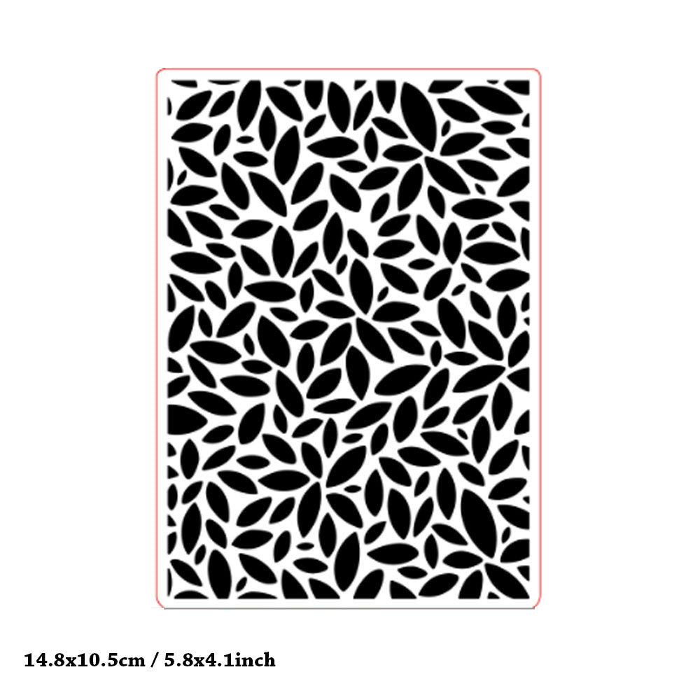 Leaves Pattern Plastic Embossing Folder