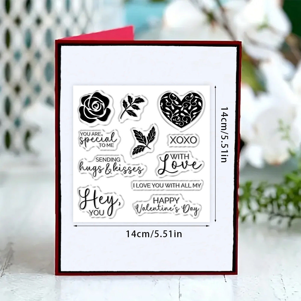 Valentine's Day Theme Dies & Stamps Set