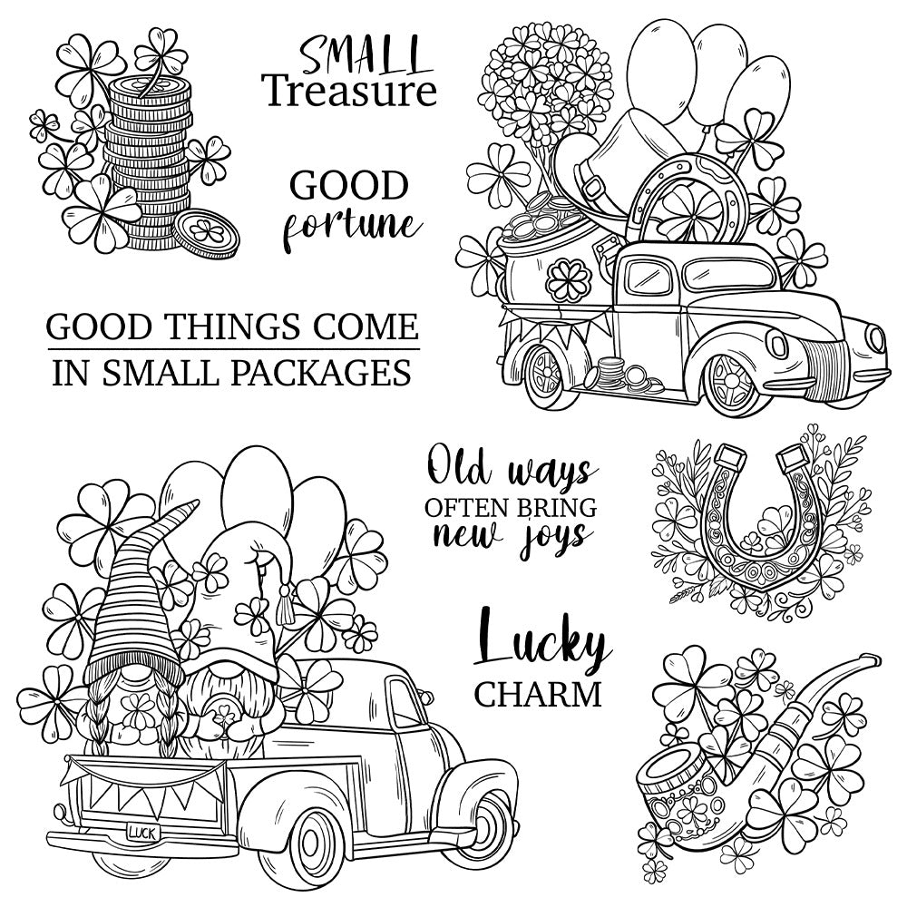 St. Patrick's Automobile Clear Stamps