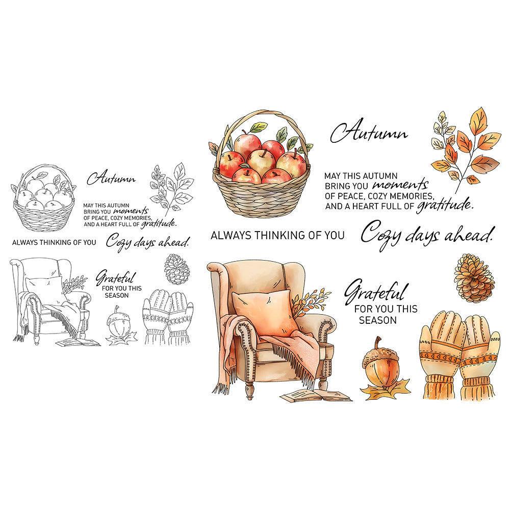 Autumn Fruits Clear Stamps