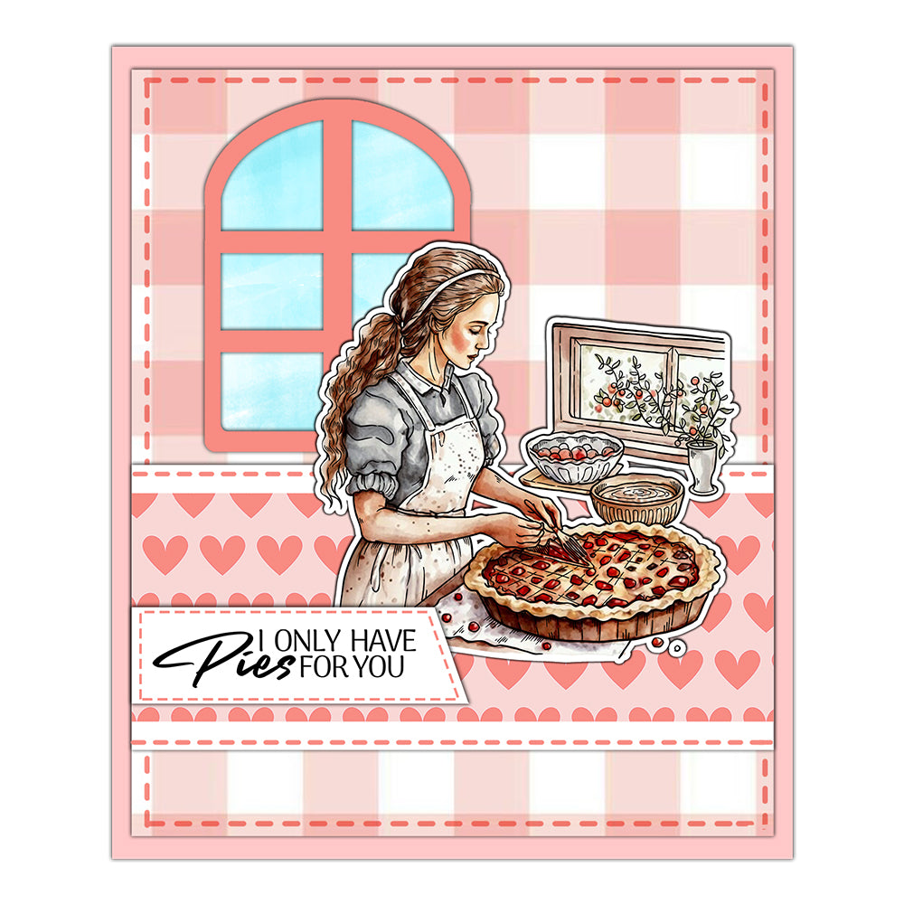 Women Cooking Pastry Dies & Stamps Set