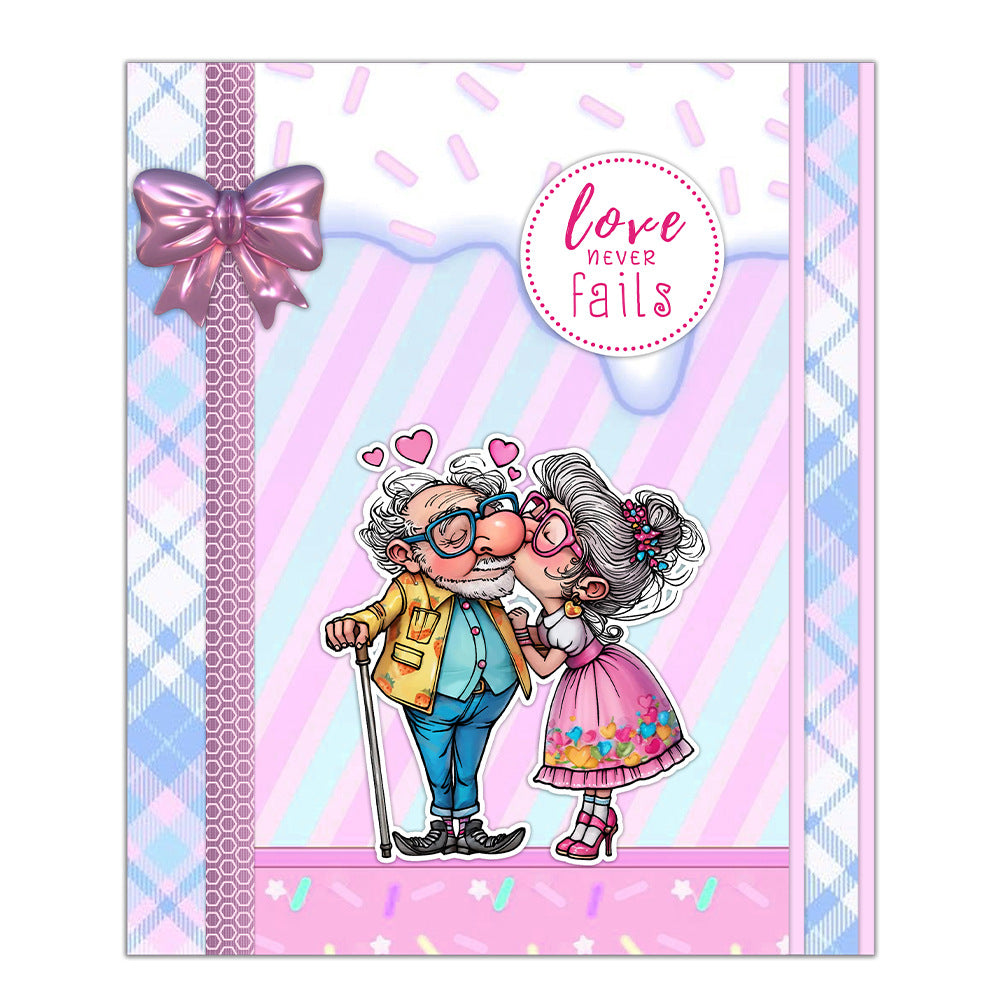 Funny Old Couples Valentine's Day Clear Stamps