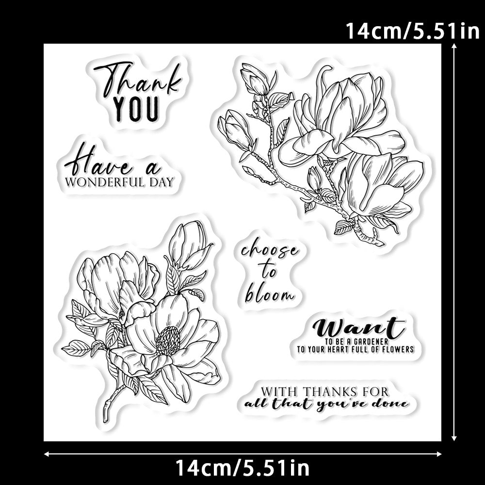 Spring Flower Clear Stamps