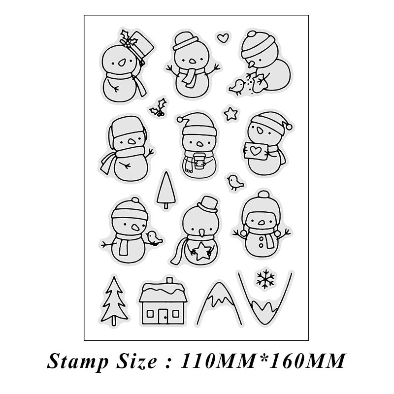 Winter Snowman Series Dies & Stamps Set