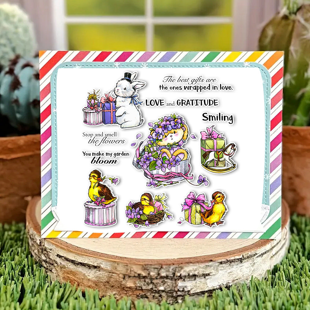 Spring Easter Theme Dies & Stamps Set