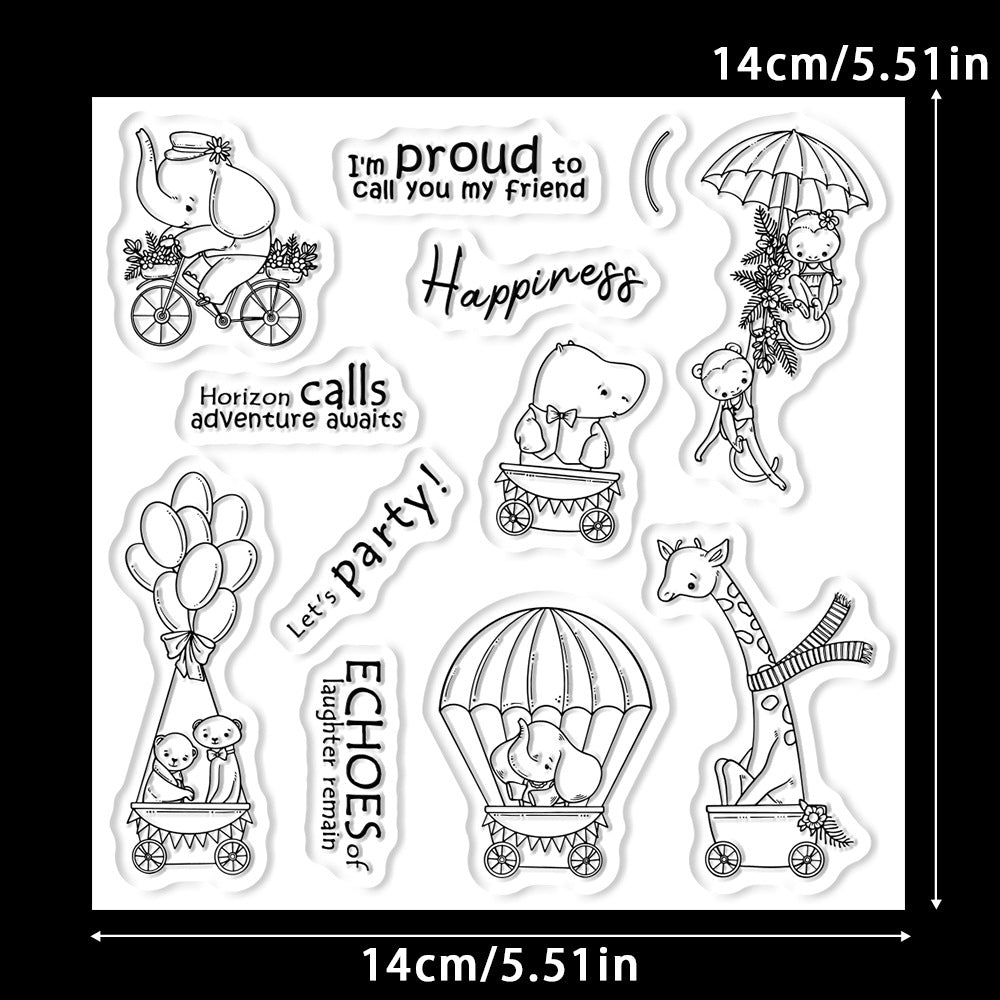 Animal Theme Clear Stamps