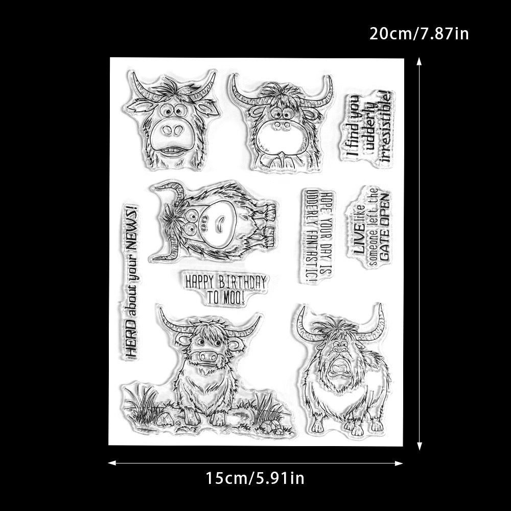 Cute Cows Dies & Stamps Set