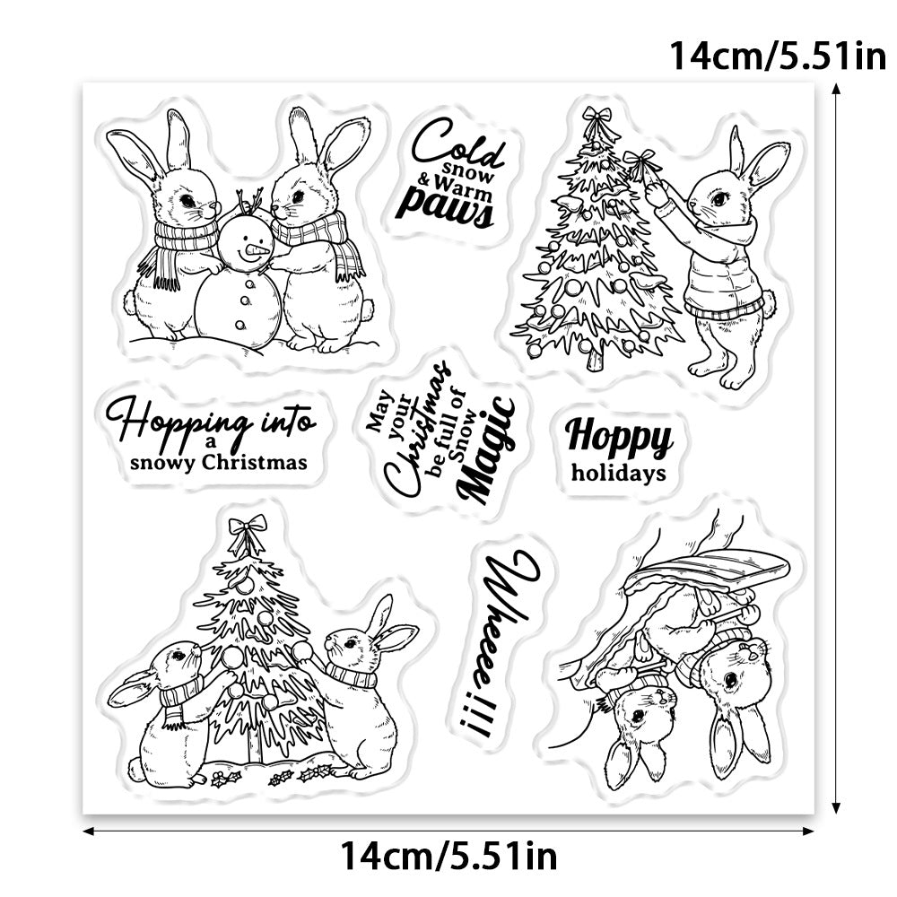 Cute Rabbits Dies & Stamps Set