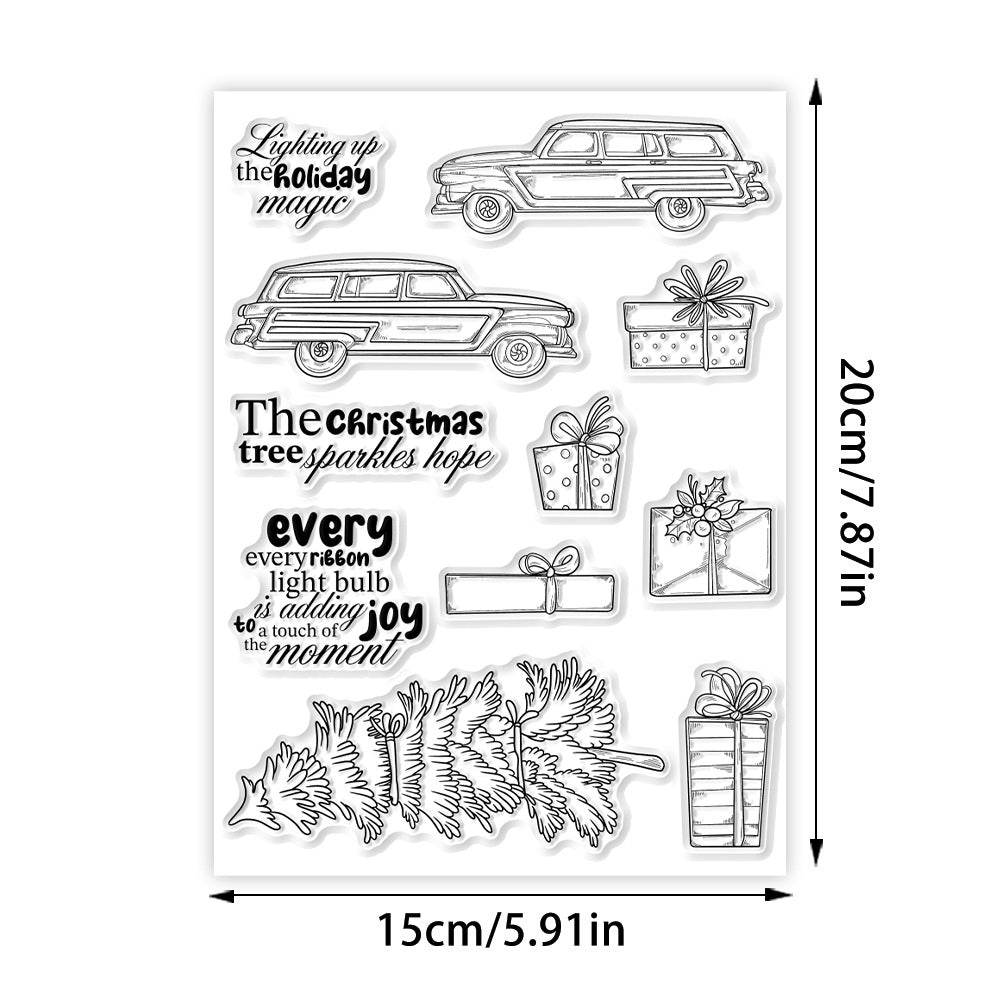 Christmas Elements Dies & Stamps Set
