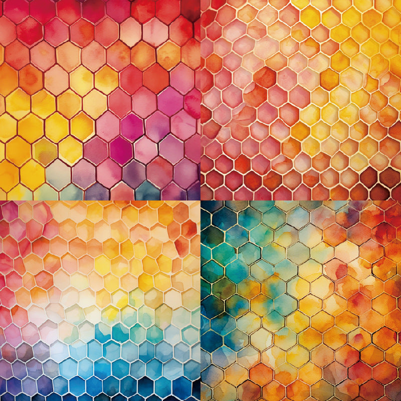 24PCS 6" Beehive Scrapbook Paper & Cardstock