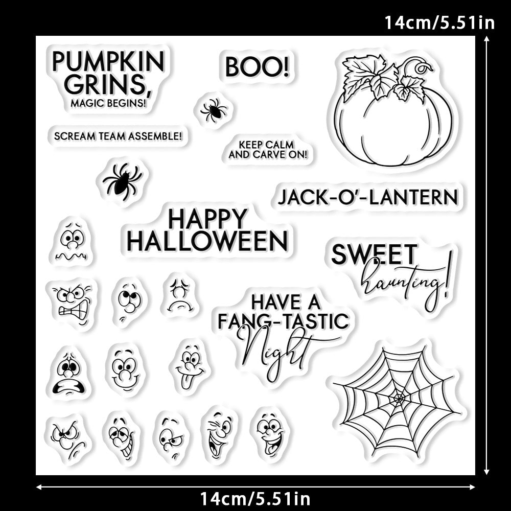 Halloween Pumpkin Dies & Stamps Set