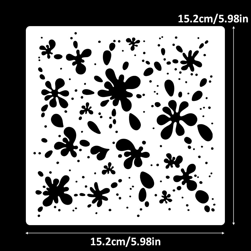 Water Splash Background DIY Painting Hollow Stencil
