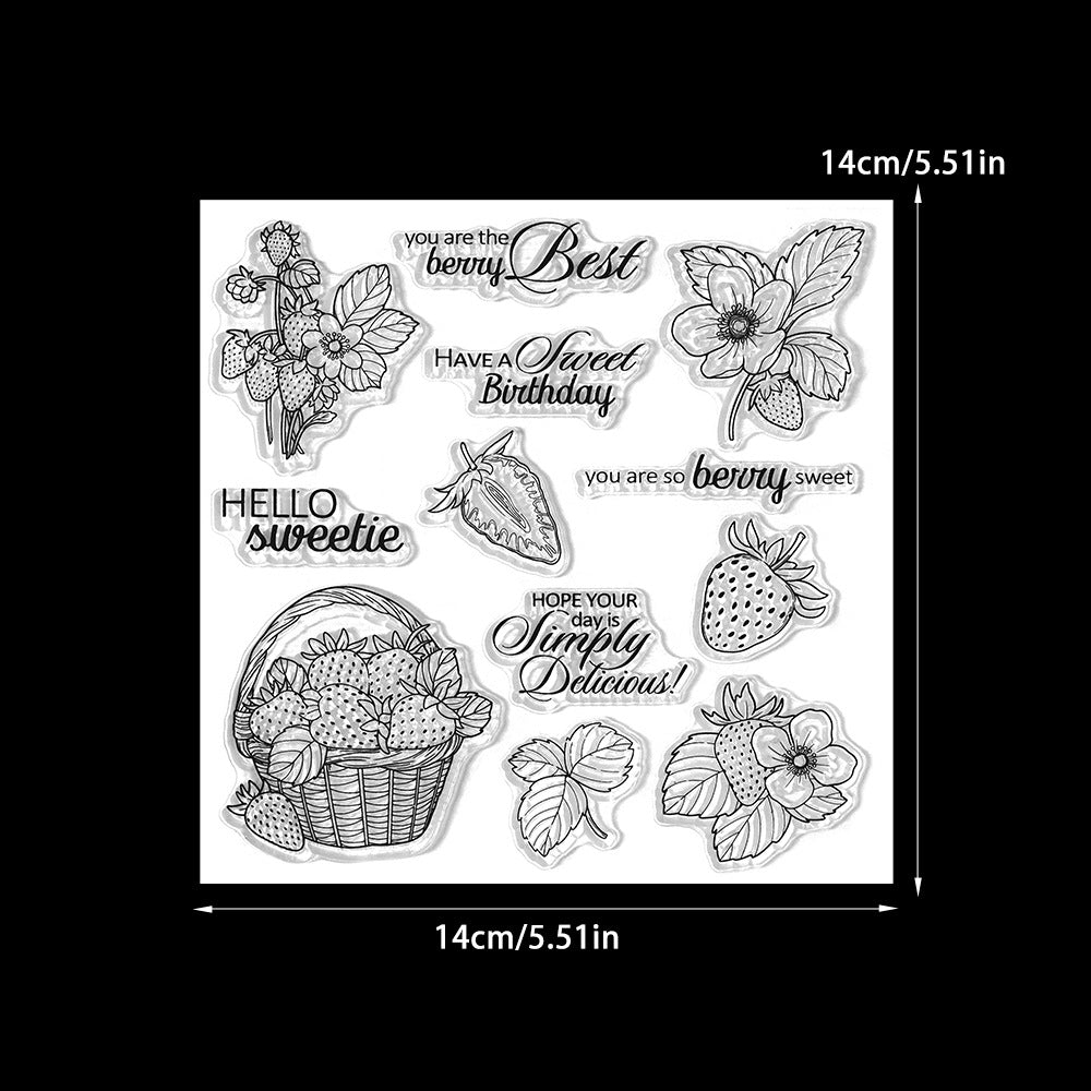 Sweet Strawberry Clear Stamps