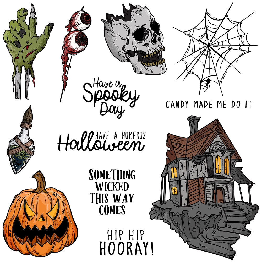 Halloween Series Dies & Stamps Set