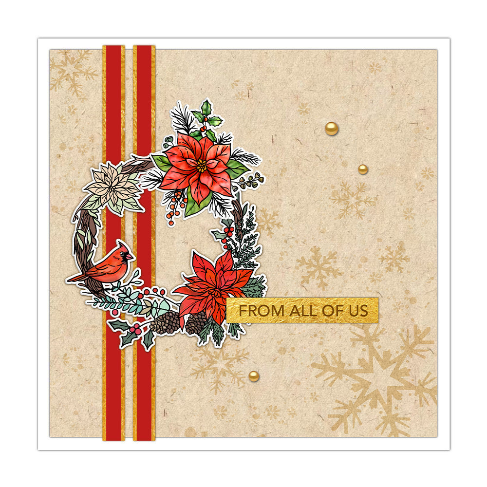 Christmas Plants and Birds Dies & Stamps Set