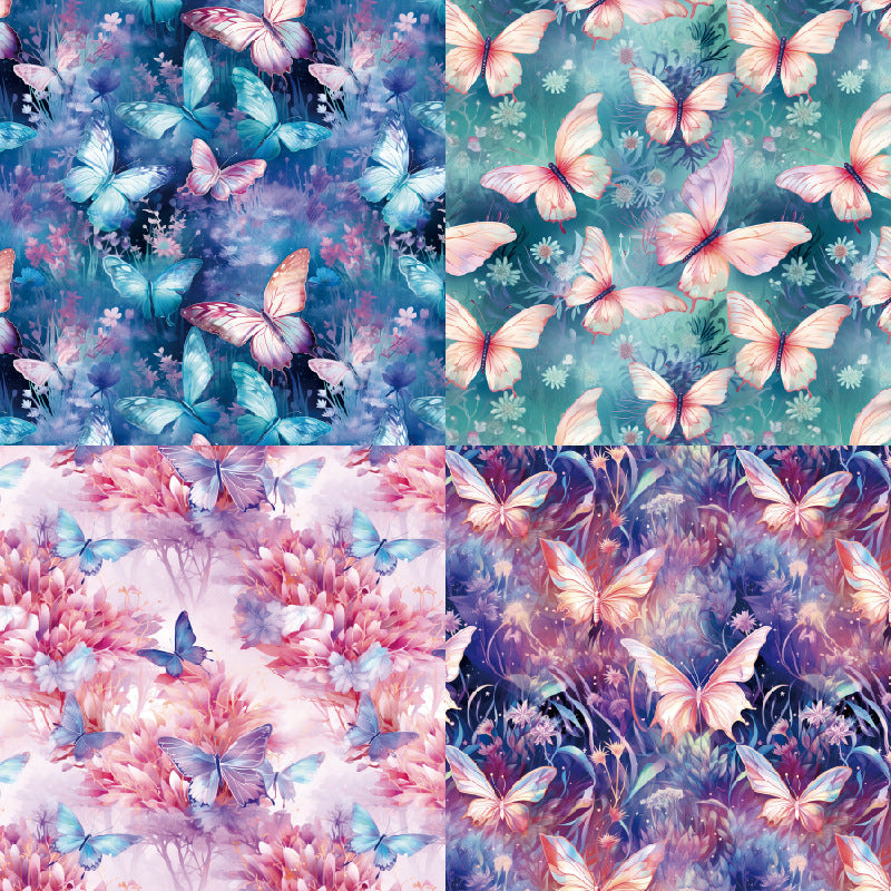 24PCS 6" Butterfly Wings Scrapbook Paper & Cardstock